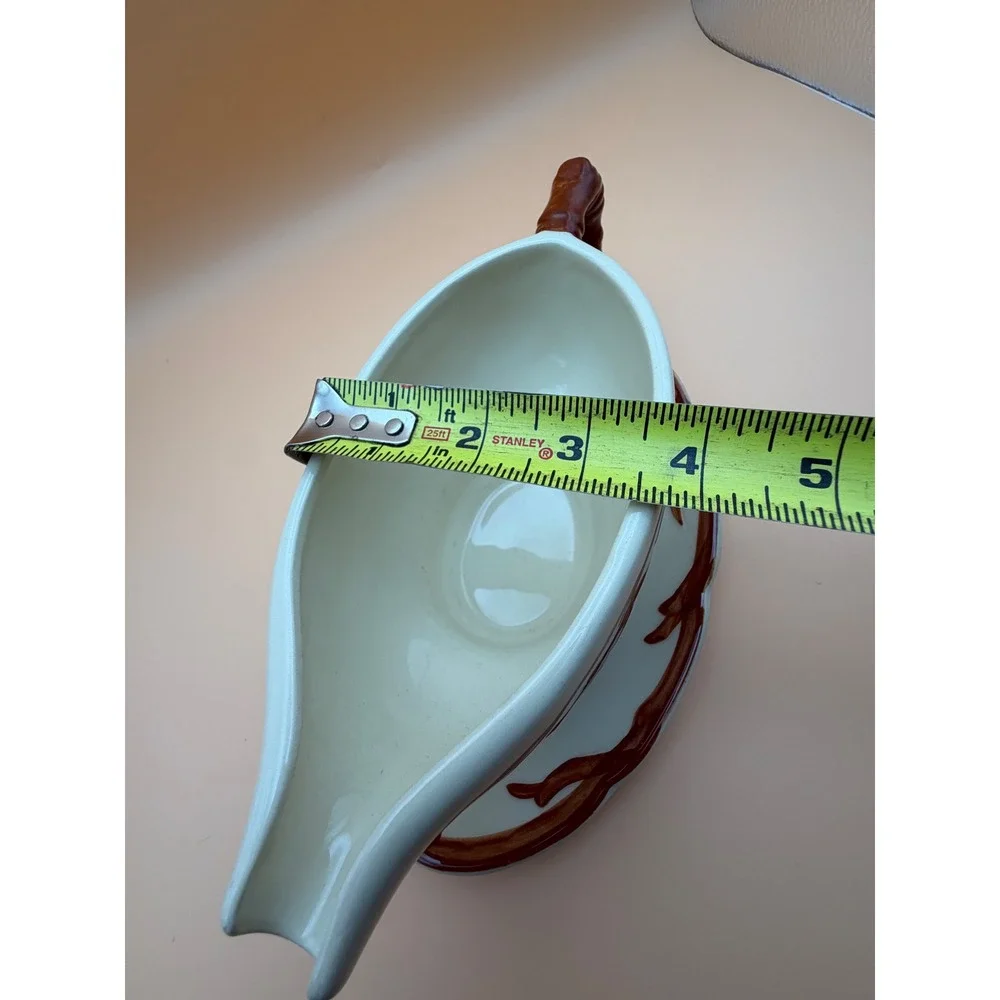 Franciscan Apple Gravy Boat with Attached Underplate Earthenware Made in USA